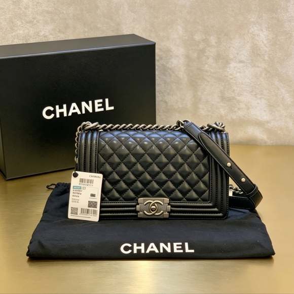 Coach Tops - Chanel Boy Medium in Quilted Lambskin